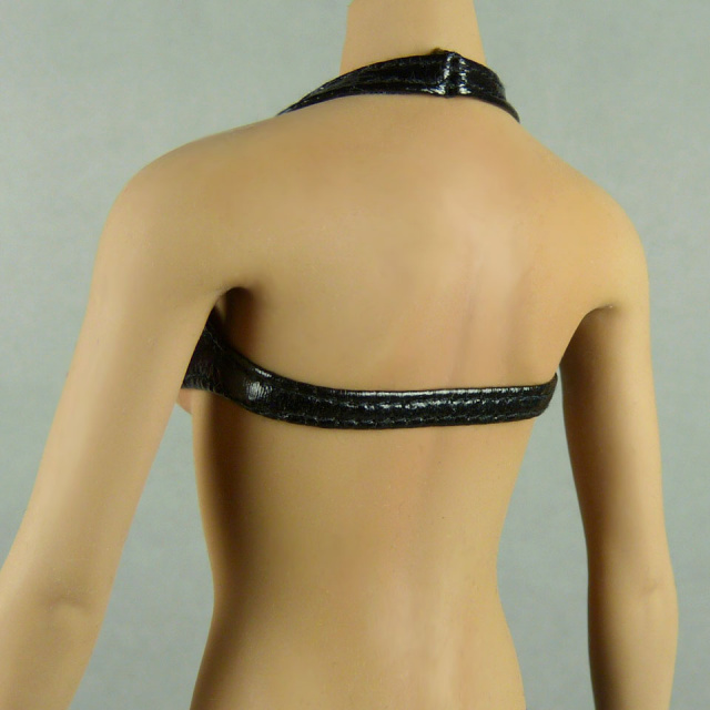 Toys City 1/6 Scale Sexy Female Glossy Black Leather Bra Image 3